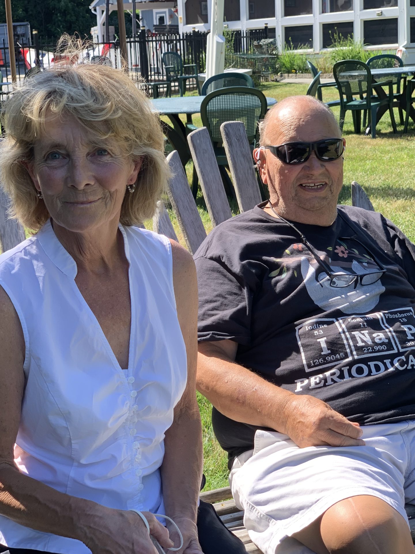 Bill Enjoying Maine with sister Judy