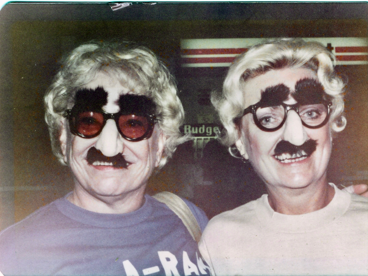 Ruthie with her sister Lois, 1980