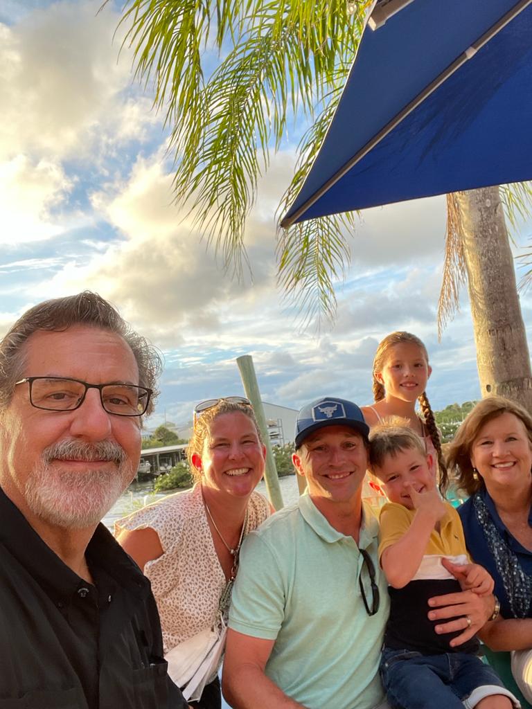 Great dinner together in NSB - we miss you, Bruno!
