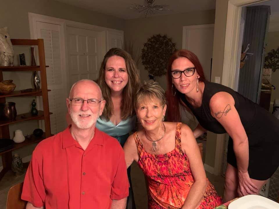 50th wedding anniversary with daughters August 2020.