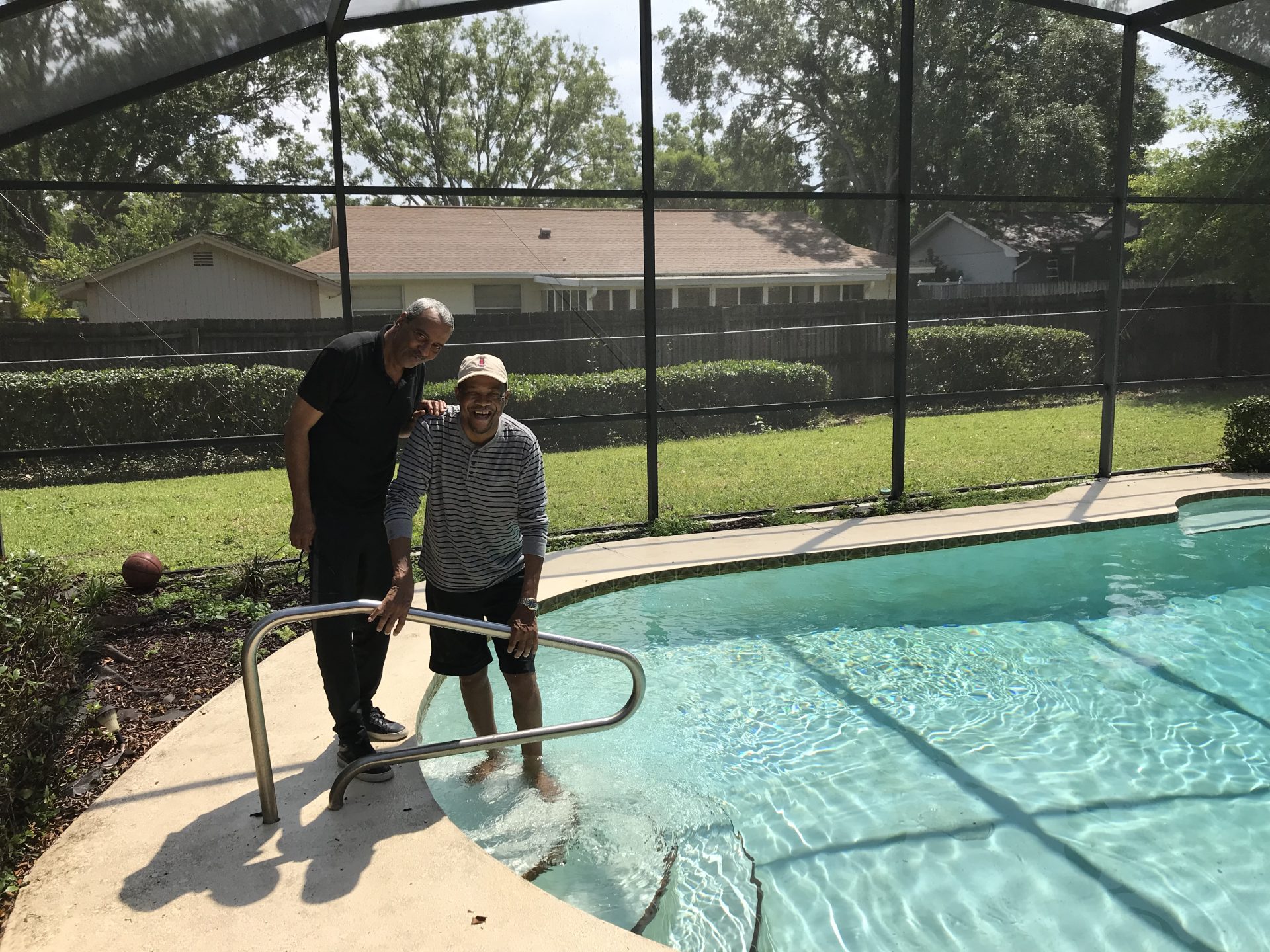 Ronald and Sterling during his visit to Orlando.
