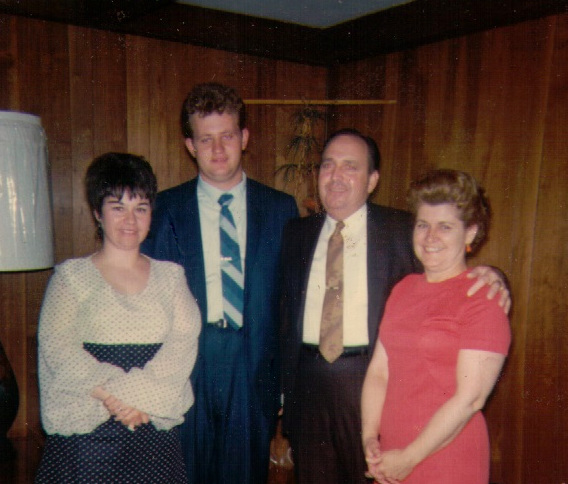 Steve and Dale with family wedding day