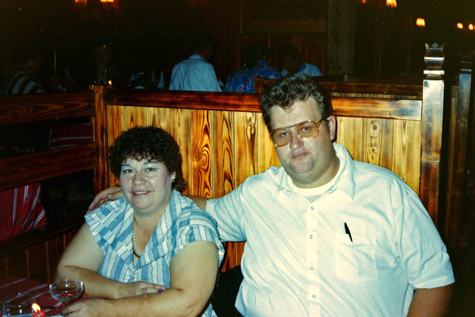 Steve and Dale out to dinner on European vacation