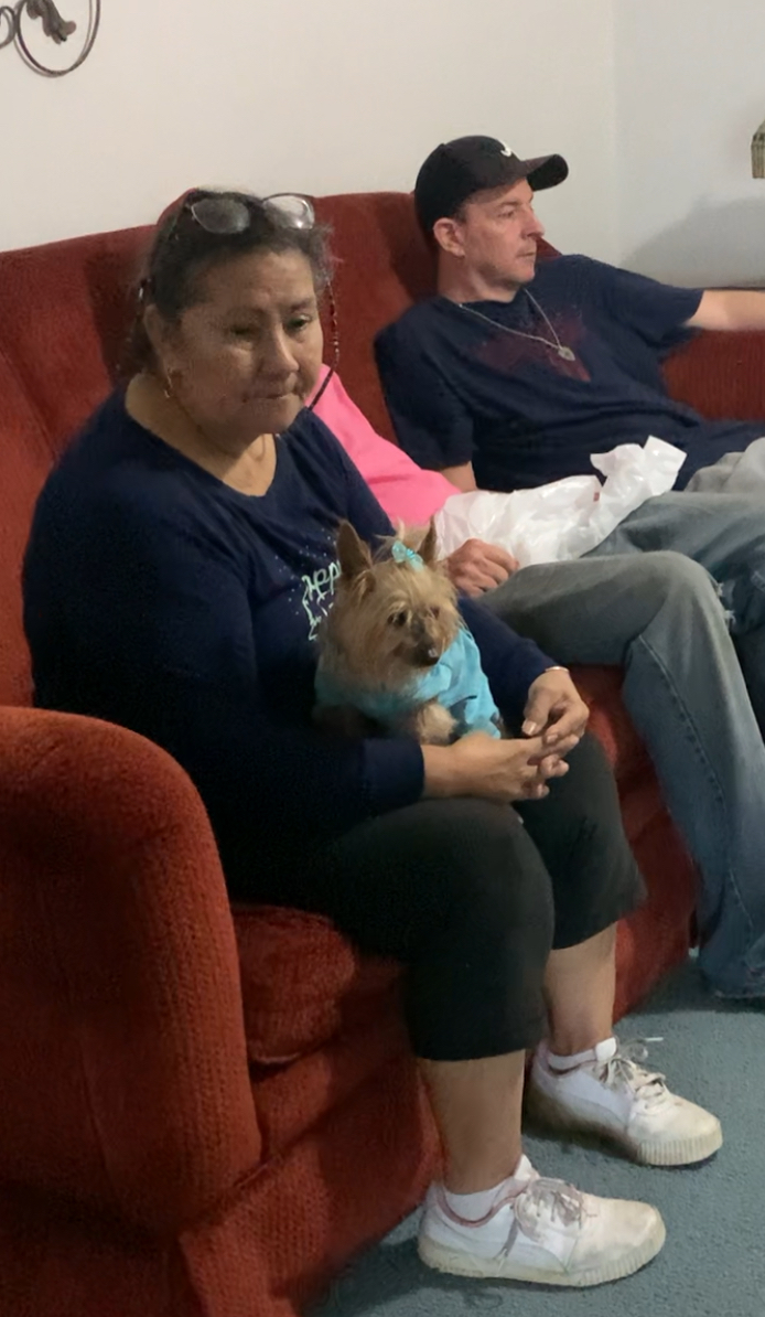 Wanda with Sassy (Christmas Day 2023)