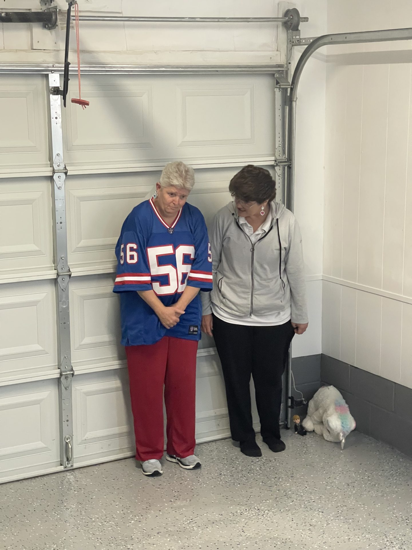 Terry and Laura in time out playing with Sophie.