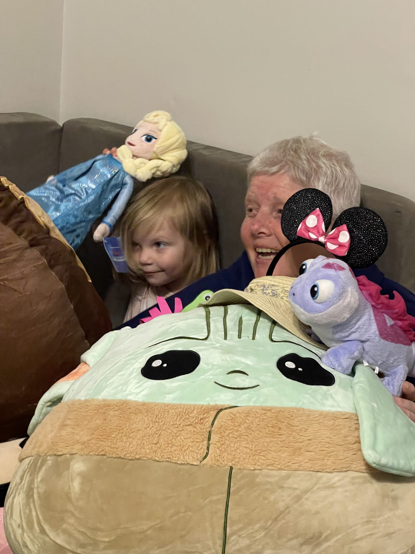 Laura having fun with Great Niece  Sophie