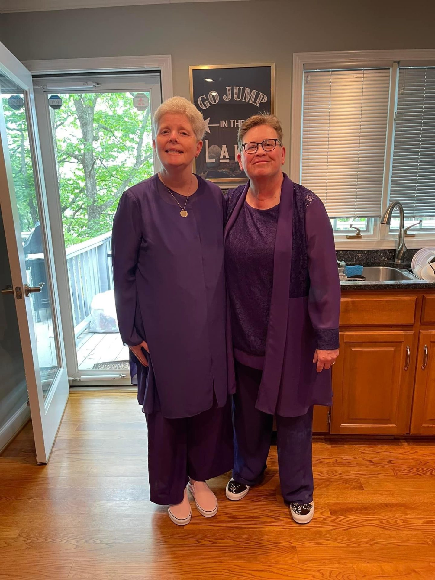 Laura and Denise Purple