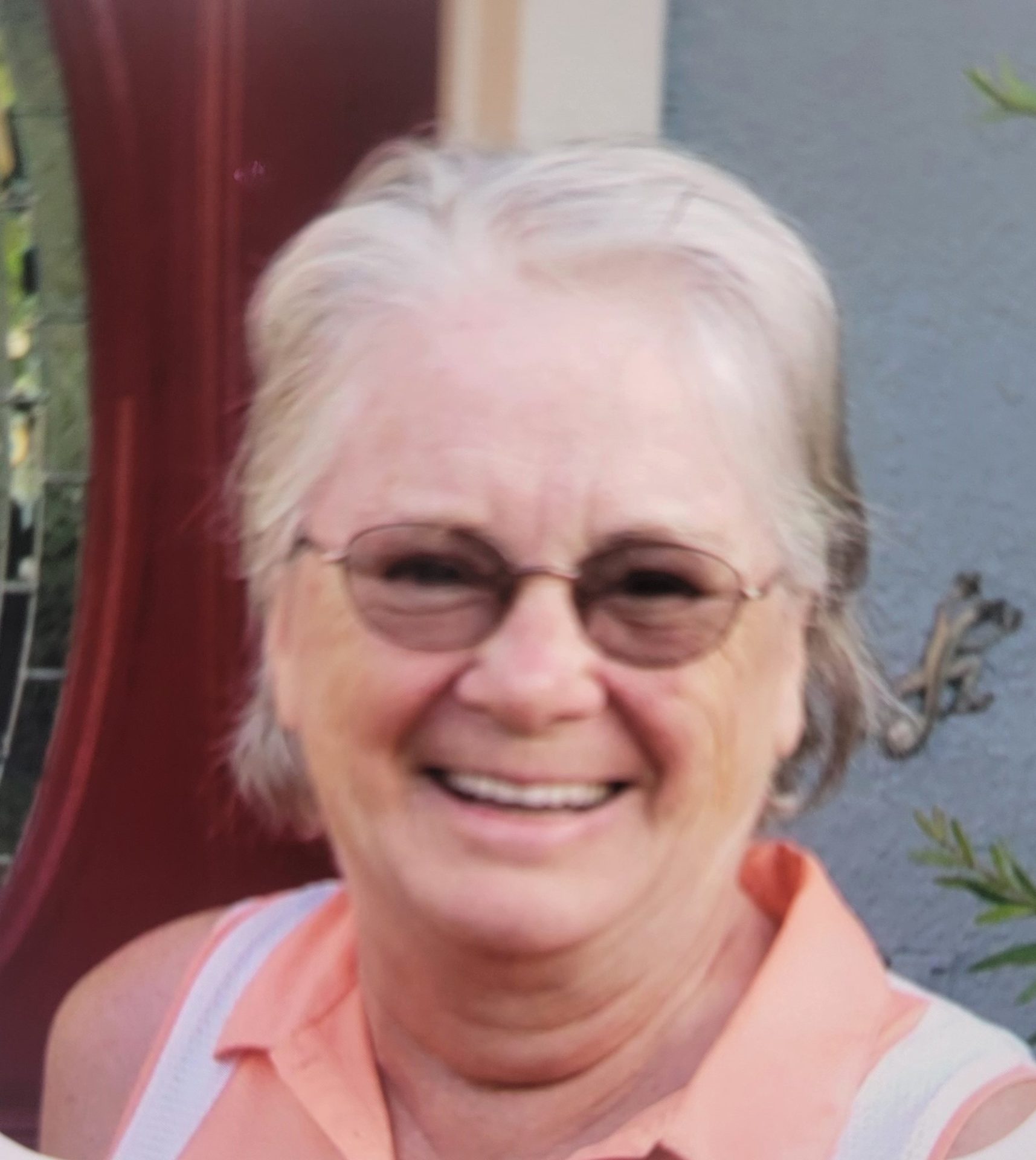 I took this photo of Deb the first time I met her in her Solivita driveway one morning, and "socially interrogated" her as I often do with people I meet.  We were fast friends via email from that moment on.   She & Jim moved not long after that but our seemingly daily emails continued throughout.  So many friends have mention her humor and wit.  I found that it was like a "sneak attack"---I'd be enjoying what she had written and "BAM", out of the blue she's say something that just cracked me up---breathless, tears rolling, ---she got me again!   It was an honor to support her from afar as we exchanged regular "epistles" ---even in the worst of times.   Deb belongs in the "Most Unforgettable Characters" list, for sure.  A dynamo who expanded the thinking of doctors, bolstered anyone near her who was struggling and generously gave to homeless people all year around.   How fitting that the skies will light up tonight on this July 4th---simultaneously honoring an unstoppable light bearer who's now lighting-up heaven.  She left a trail of sparkling glitter, light and hope everywhere she went.  What an honor to call her my friend.