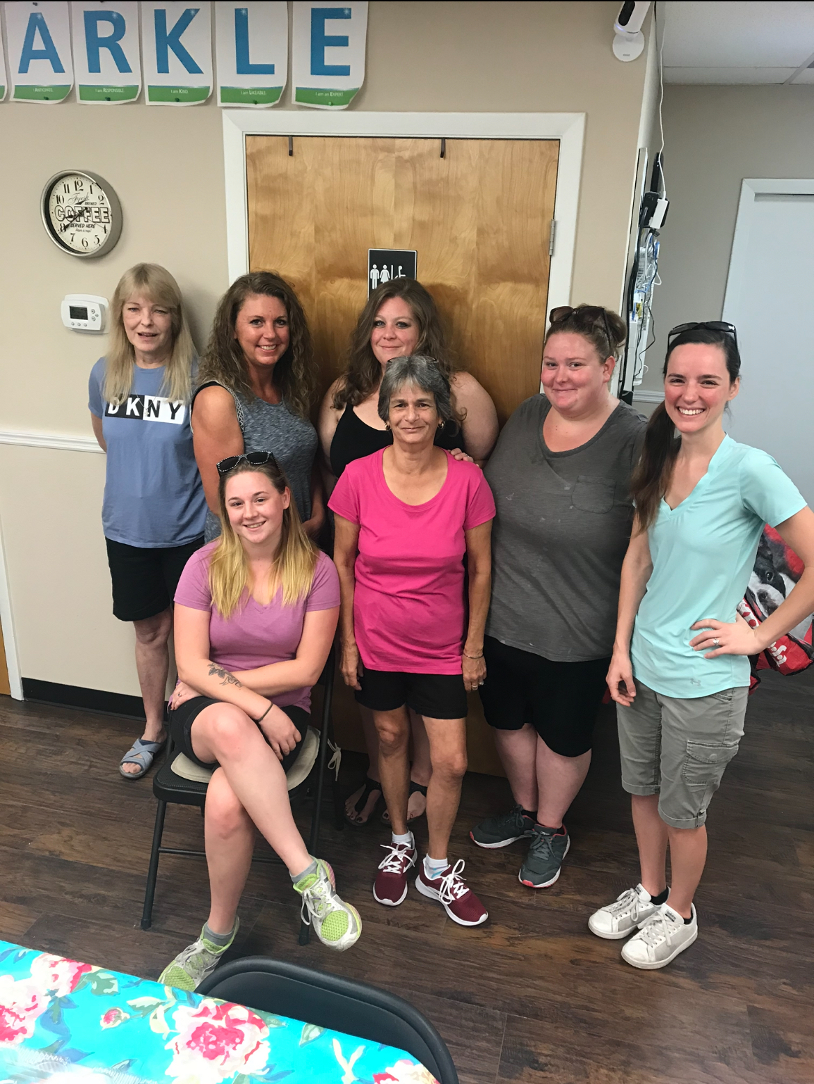 Mary Ellen’s last day as an Assistant Manager  promoted to Office Manager