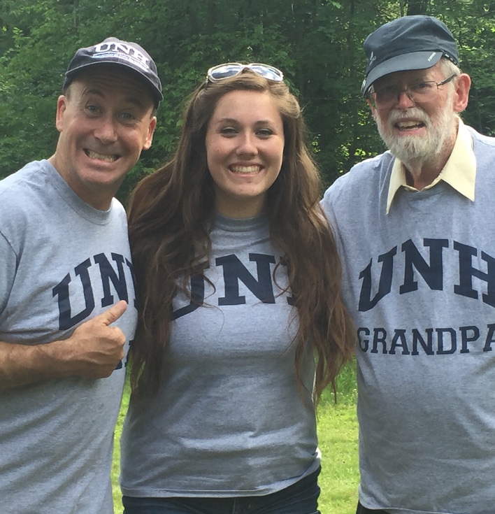 My graduation party in 2017- grandpa always wore his UNH shirt proudly!