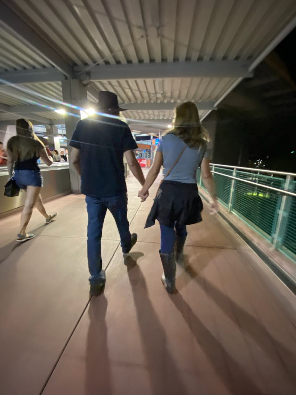 December 2022 walking out of Universal Studios Orlando.