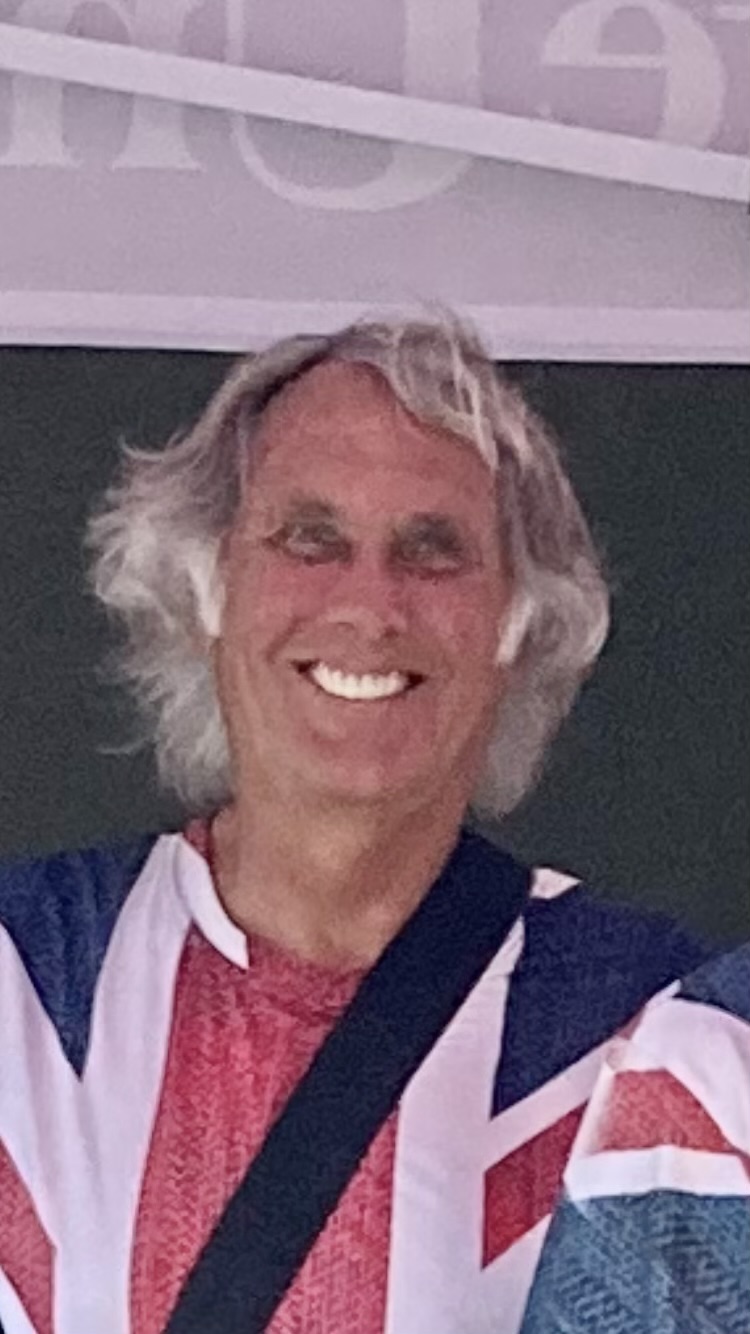 Picture of Jim playing with the British Invasion at Kathy Suggitt’s birthday party.