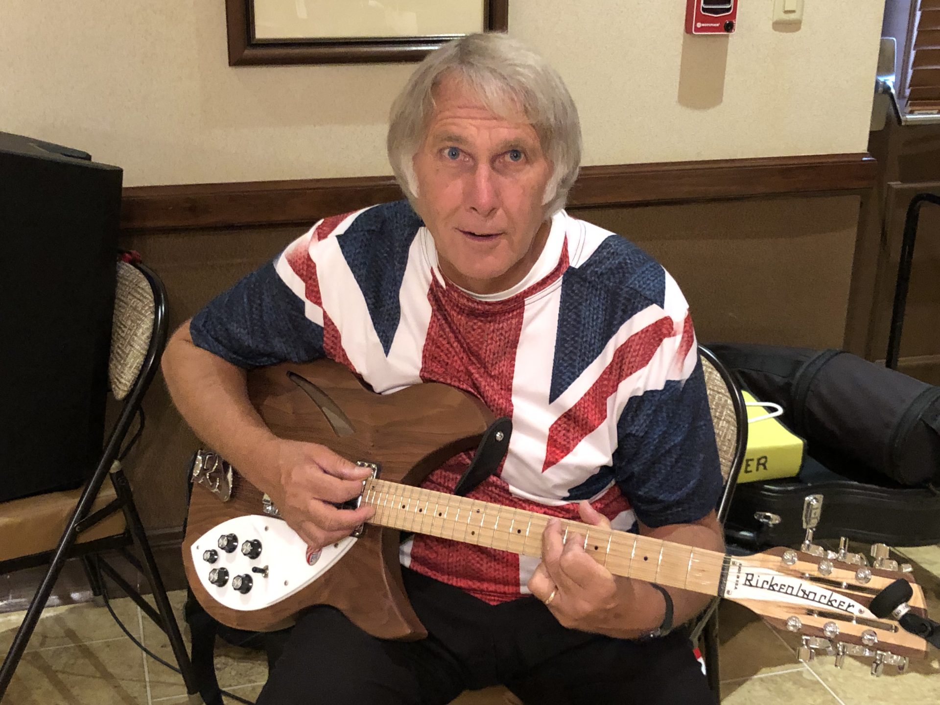 Jim in 'British Invasion Uniform'