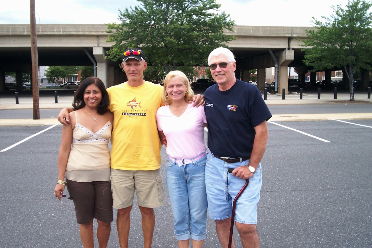 Char, Frank, Sandie and Bob in Philly
