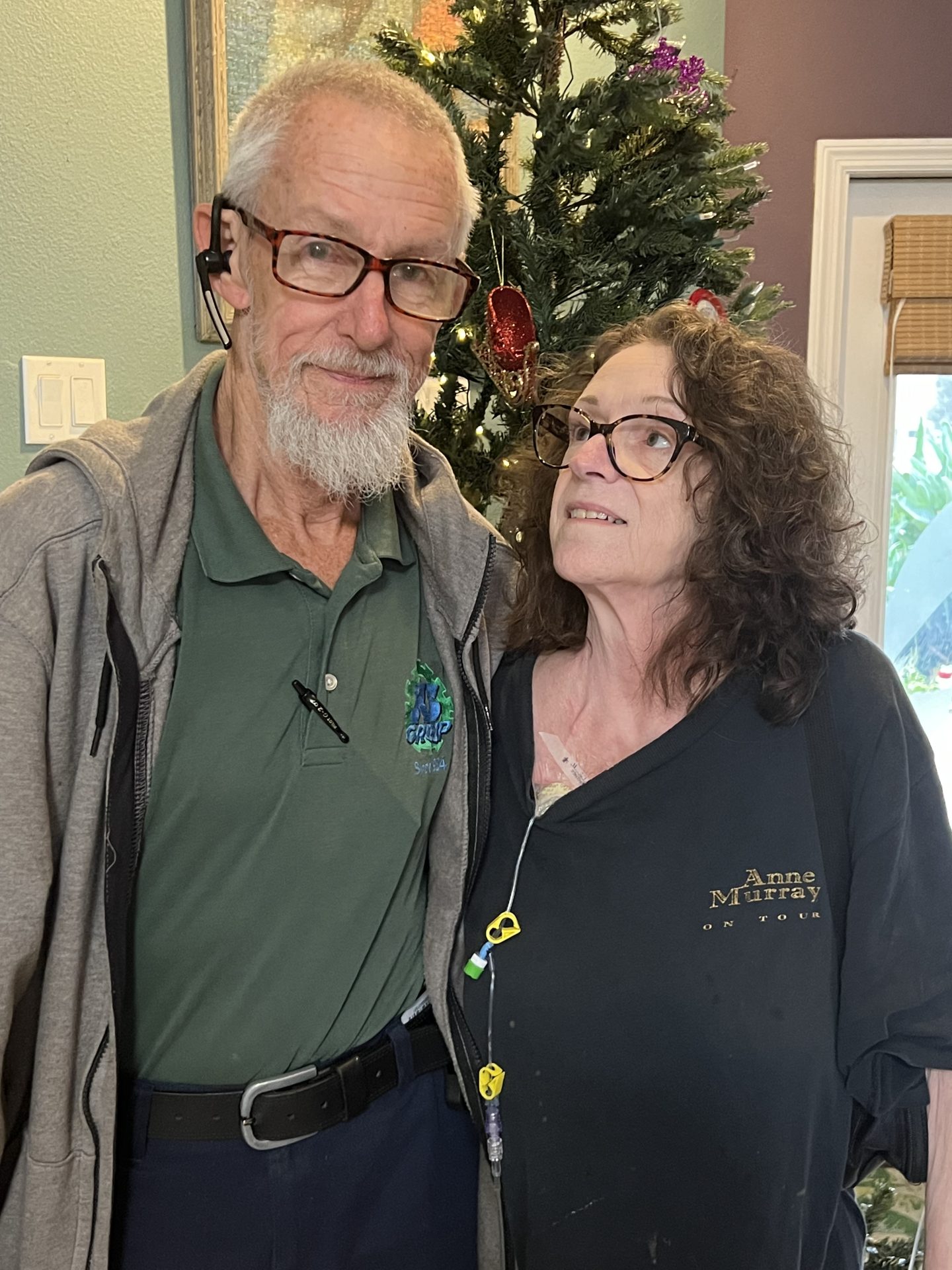 Stuart with his friend, Julie.