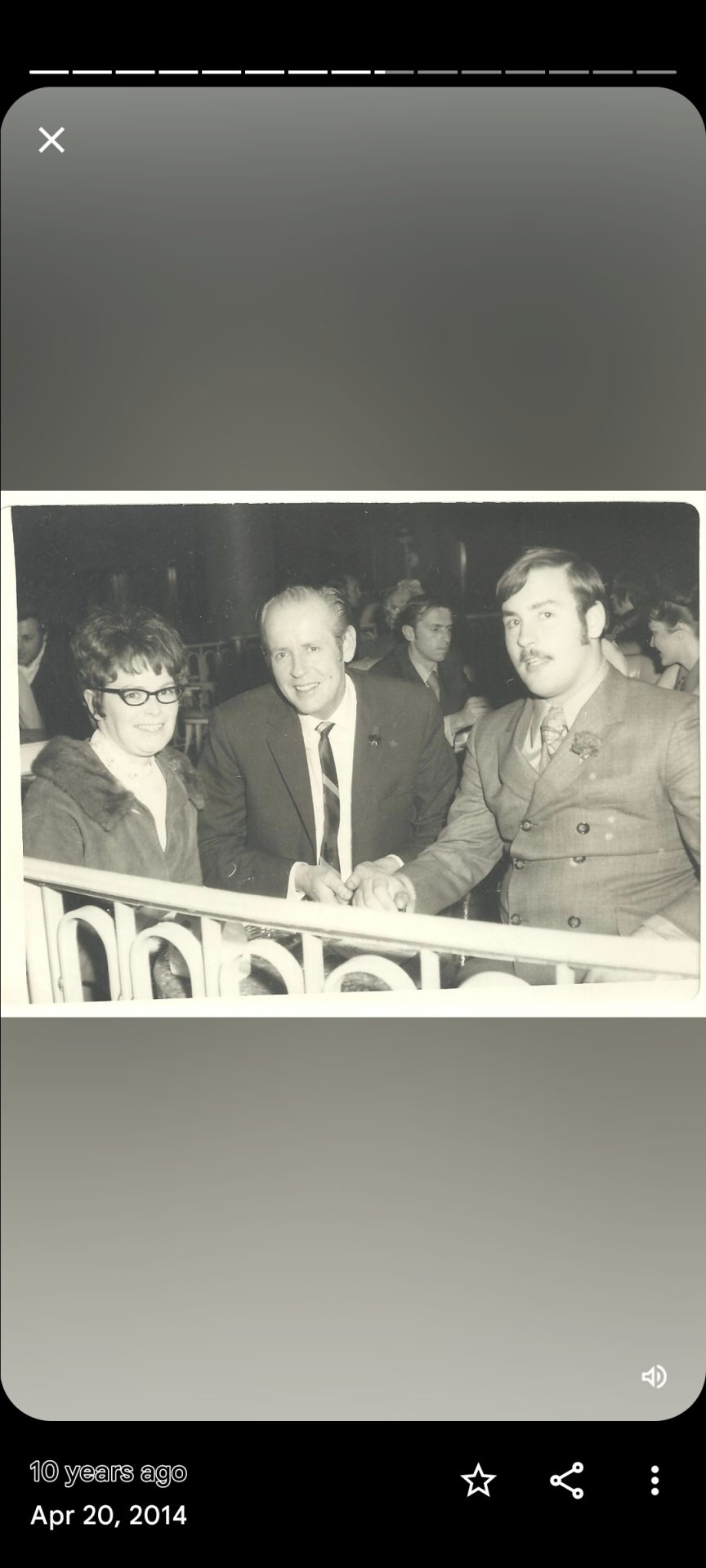 Dave and his parents after he got out of the Navy