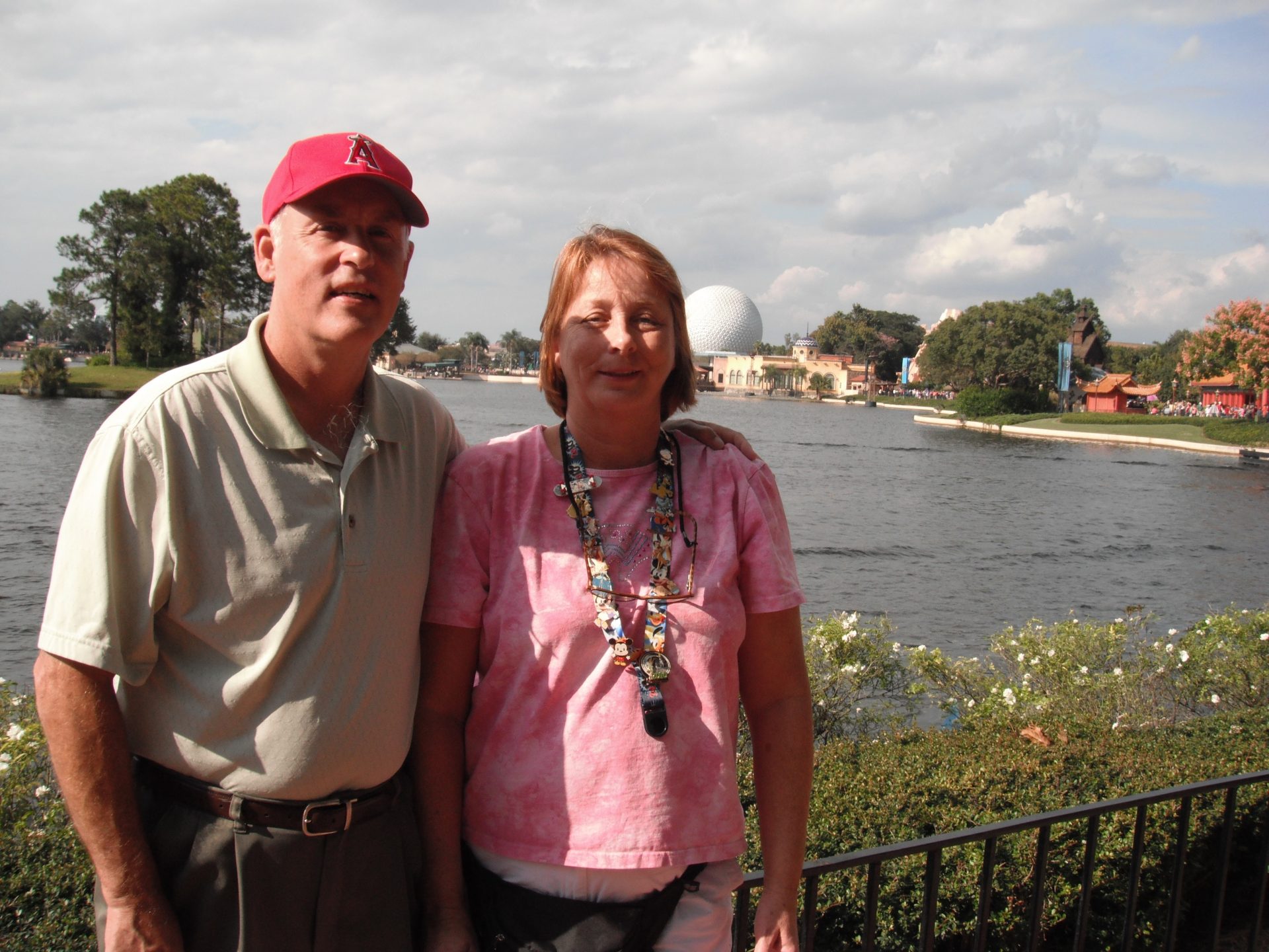 Dave and Barb at Epcot