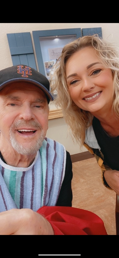 I asked my father to smile and he did! :)