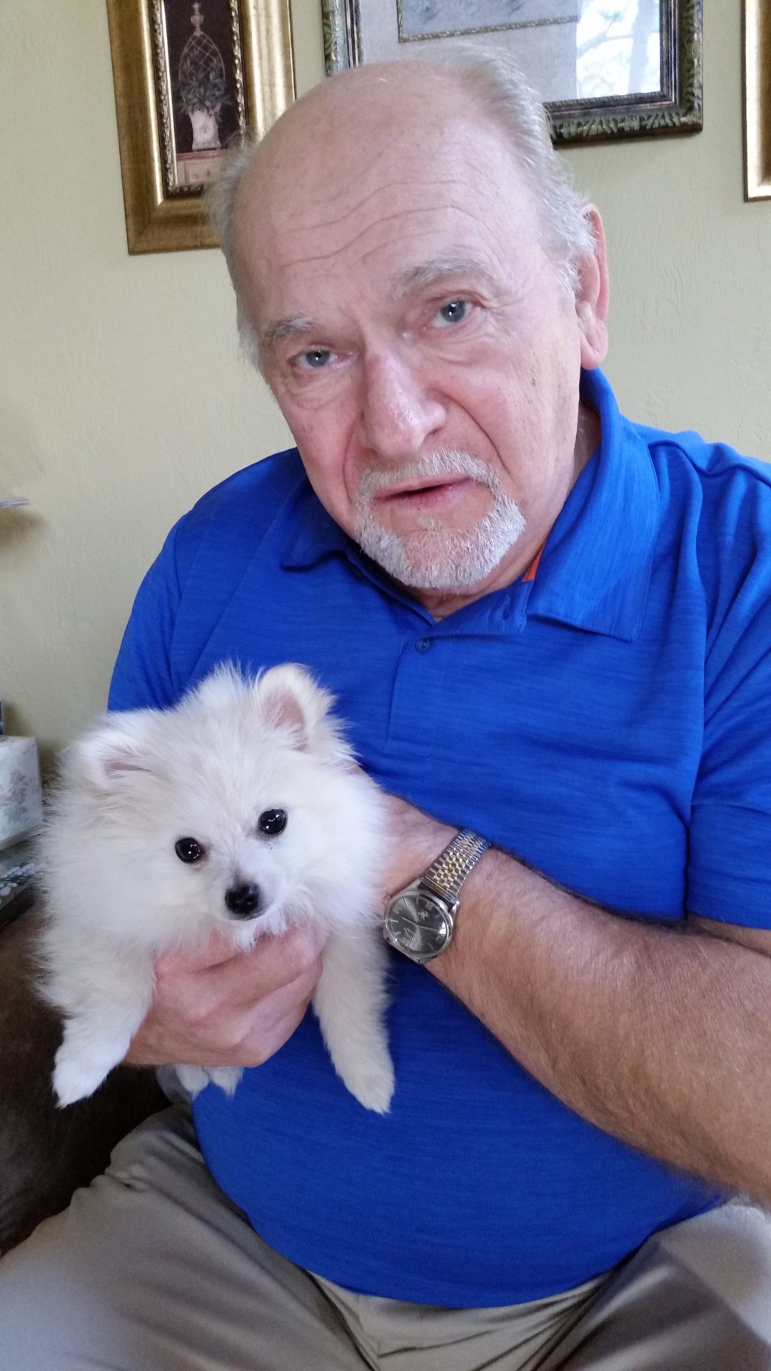 Walter with Kashi his dog