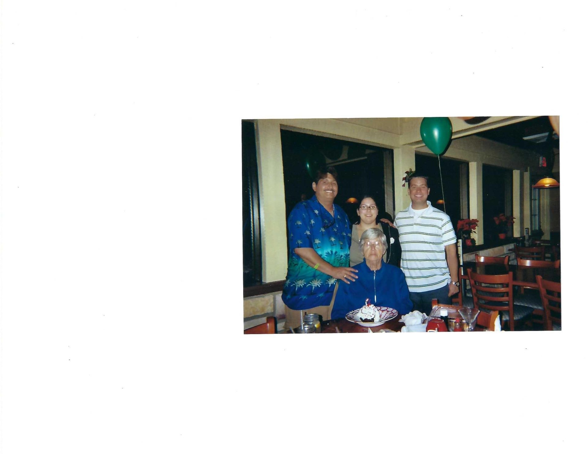Grammy's Birthday (David, Lisa, Nick and Grammy)