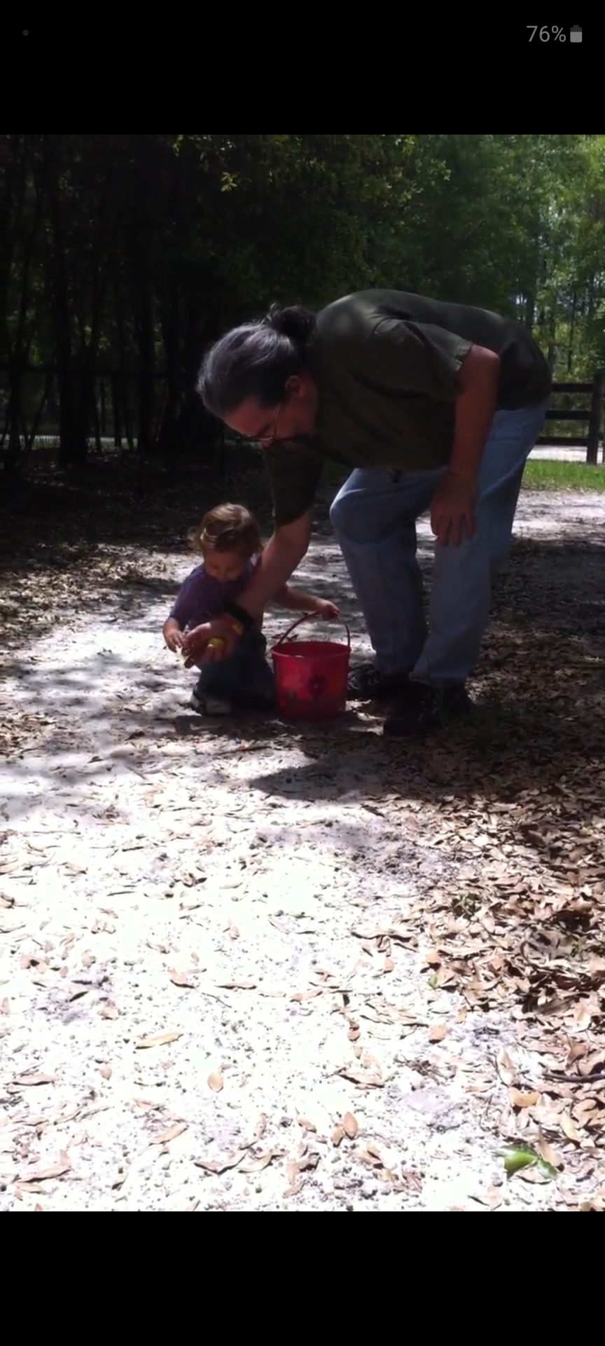 Easter egg hunt with Maria