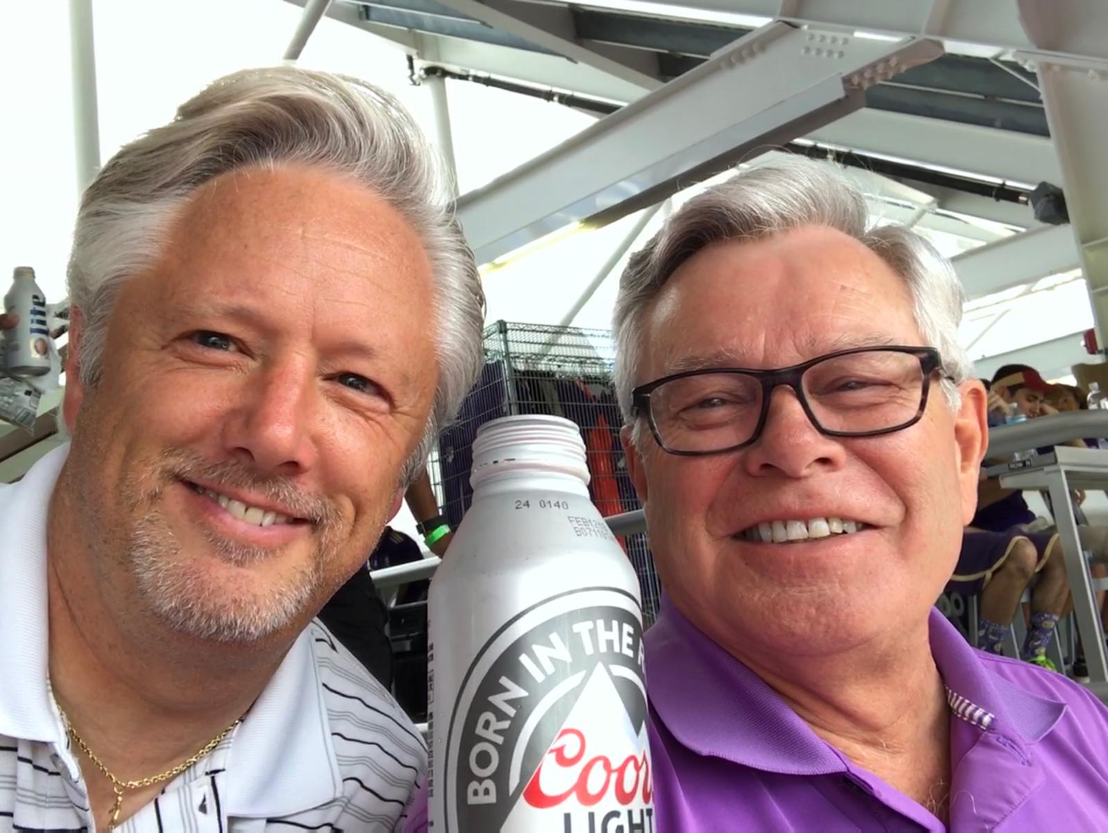 Orlando City professional soccer game with my amazing Uncle.  Great smiles, great memories.