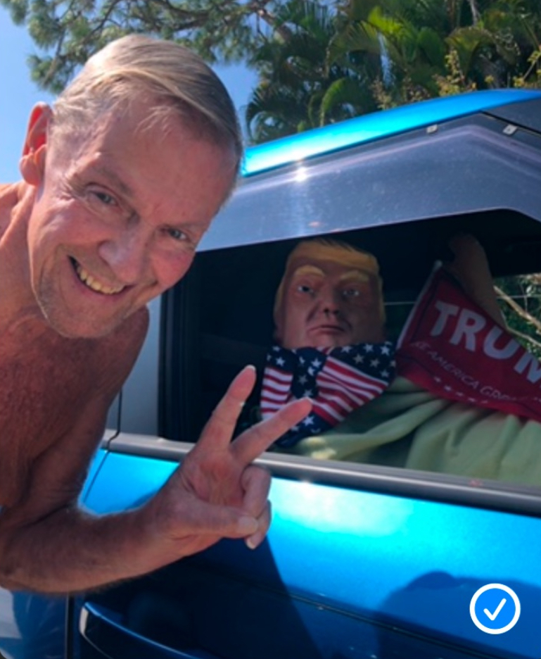 Having a great time with Brucie, always making him laugh!