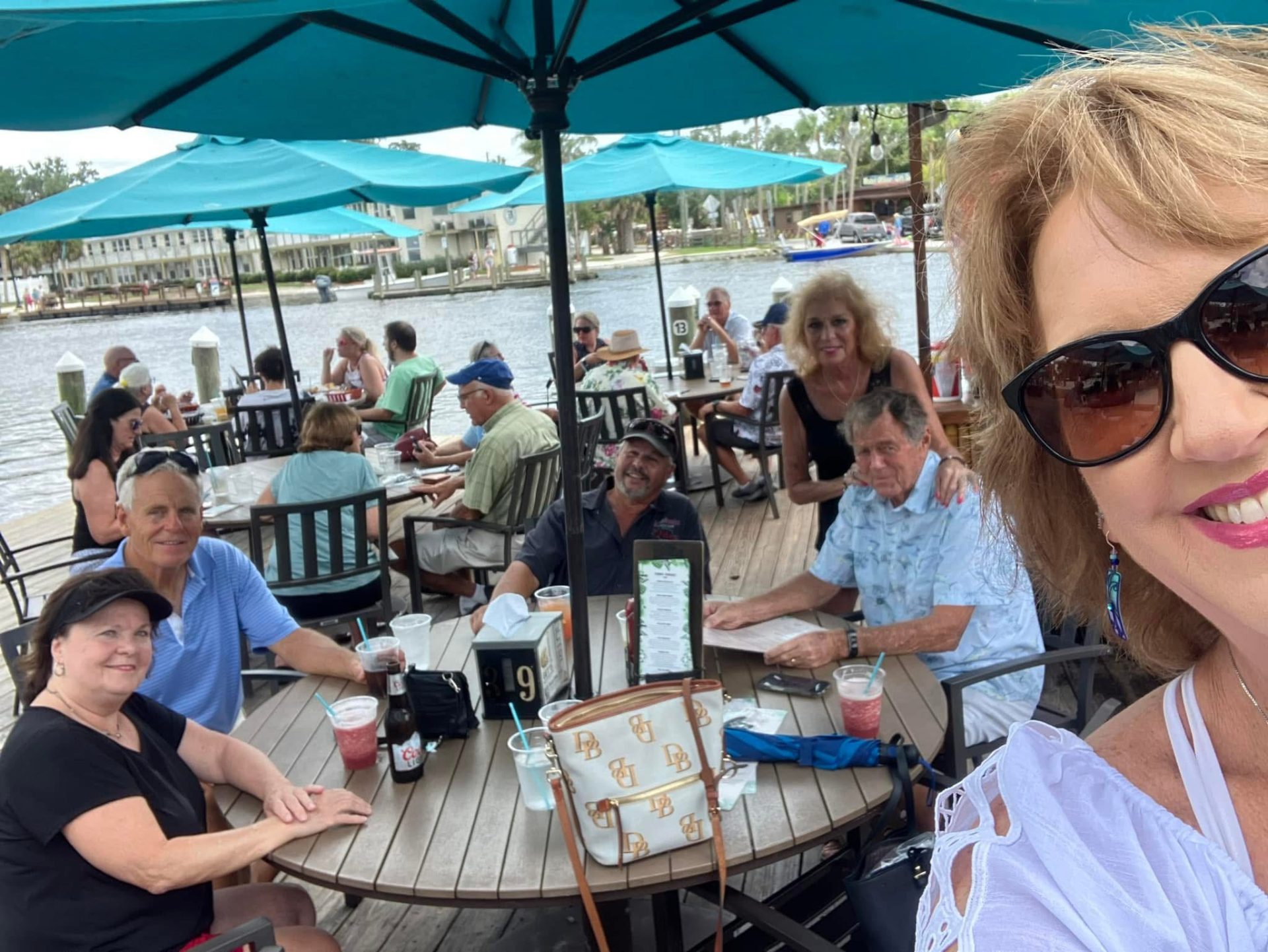 Fun at Crumps Landing in Homosassa Springs…friends enjoying friends