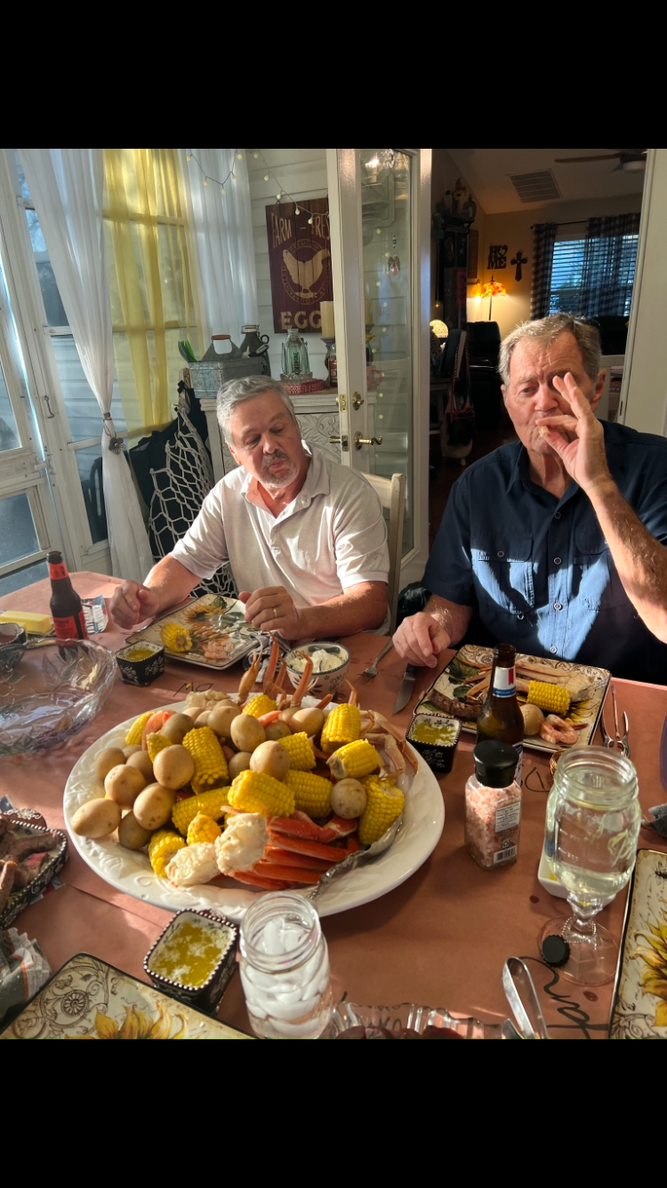 Seafood boil at Jan n Darryl’s in the spring of 2024! Always a good time with Bob & Michele!