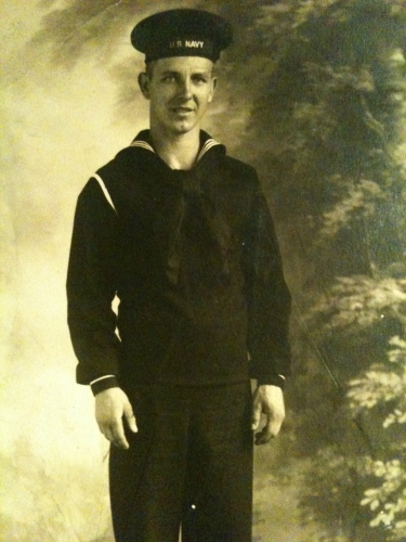 Boyd in his Navy uniform 1944