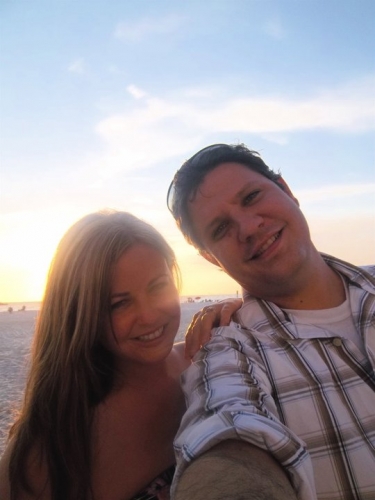 Brian and Kahlin in Clearwater Beach, FL