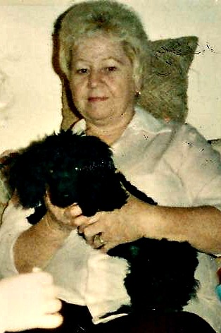 1987-Lona and Pepper, one of her beloved poodles