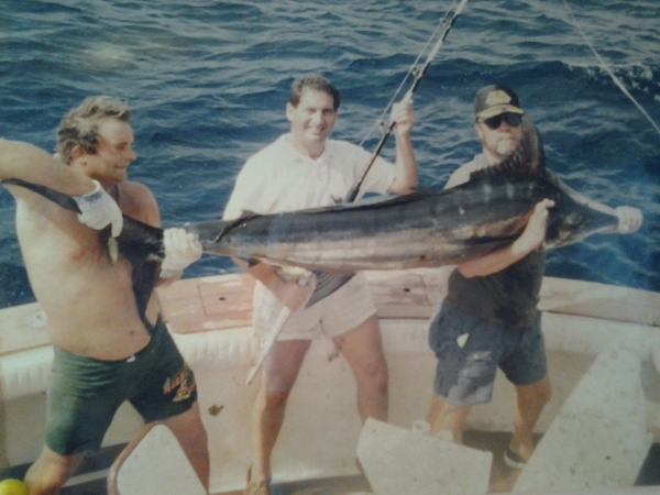 capt richard quirk and the butcher with blue marlin
