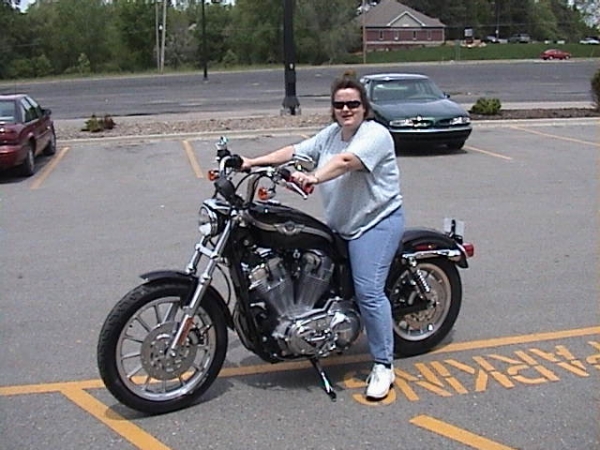 The day Jennell got her Harley.